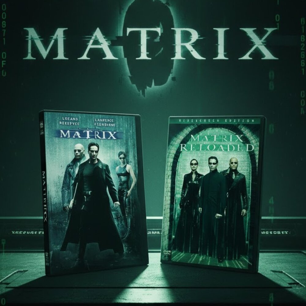 The Matrix 1999 & The Matrix Reloaded 2003 DVD Set